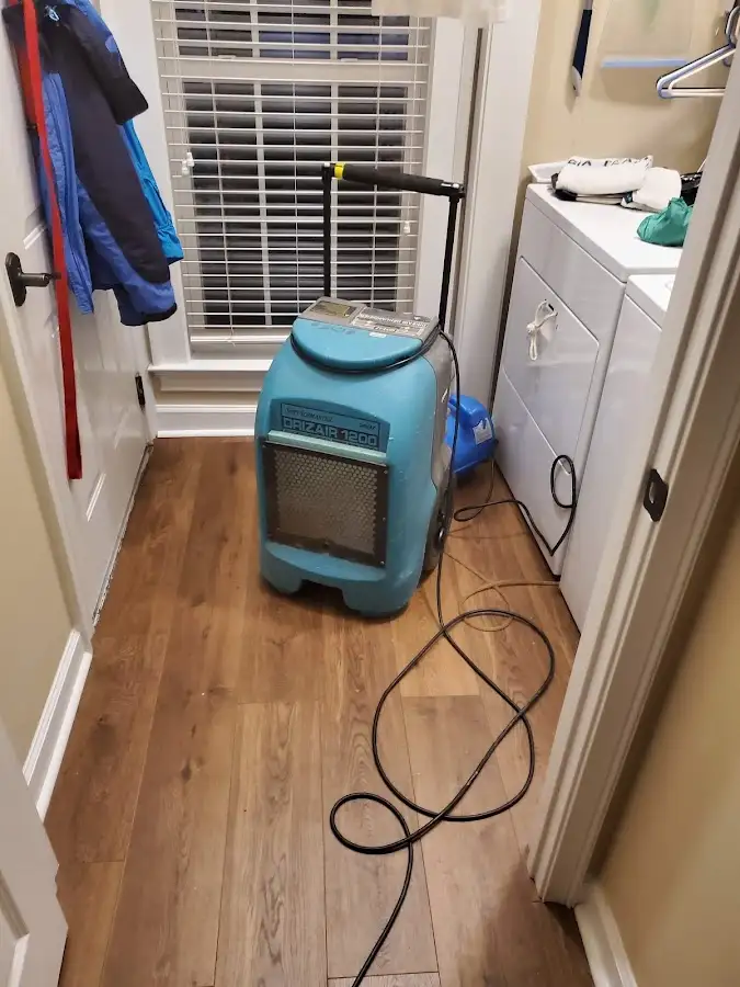 Commercial dehumidifier deployed for Flood Damage Cleanup in Dormont